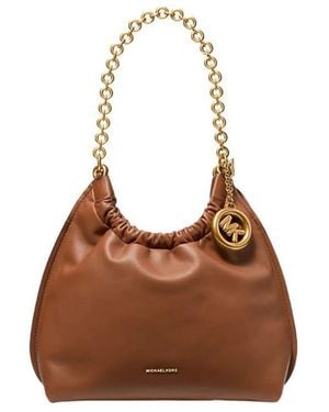 Michael Kors Chain Strap Gathered Bag - Brown