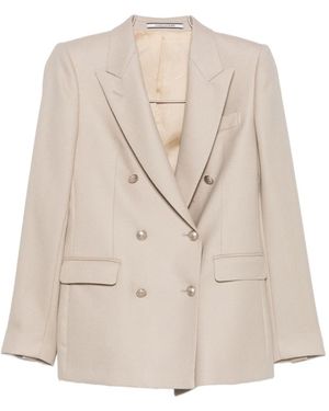 Tagliatore Wool Double-Breasted Jacket - Natural