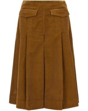 Tory Burch Corduroy Skirt - Brown