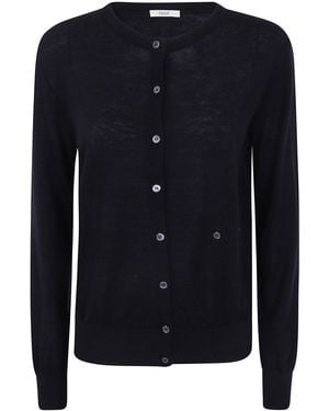 Nuur Korean Double Breasted Cardigan - Blue