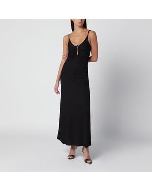 Christopher Esber Ribbed Stretch Jersey Dress - Black