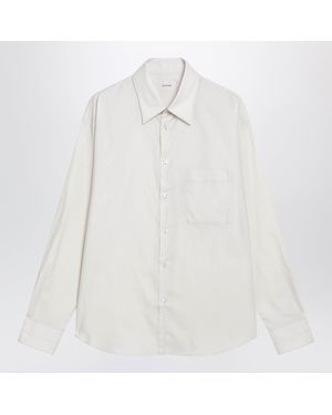Lemaire Regular-Fit Cream-Colored Cotton And Silk Shirt - White