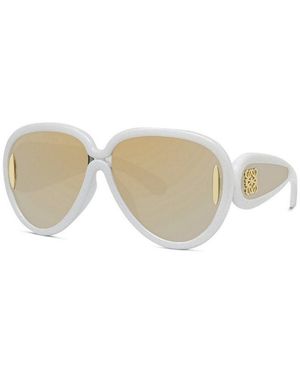 サングラス LOEWE Woman Sunglasses Red LW40147I 42E Loewe Brown Oval Ladies Sunglasses LW40147I 42E 54