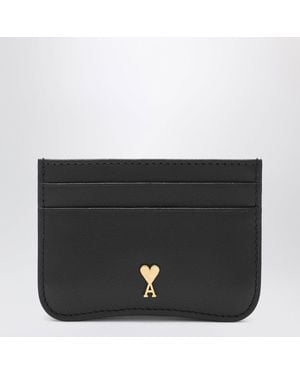 Ami Paris Ami De Coeur Cardholder - Black