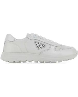 Prada Nylon And Leather Prax 2.0 Trainers - White
