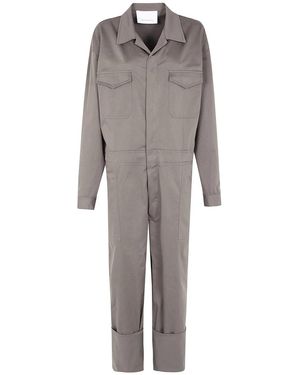 Frankie Shop "Ardea" Cotton Jumpsuit - Gray
