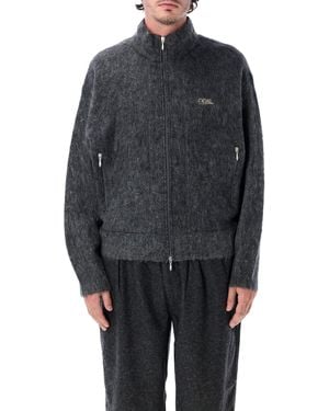 Nanamica Zip Up Mohair Jkt - Blue