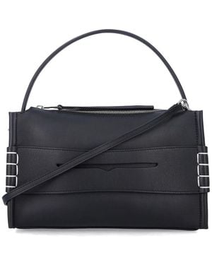 JW Anderson Loafer Leather Shoulder Bag - Black
