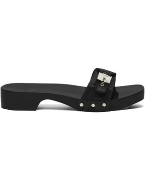 Scholl Leather Sandals - Black