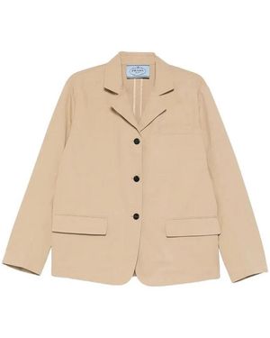 Prada Cotton Blazer - Natural