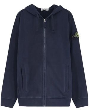 Stone Island Full Zip Sweatshirt - Blue
