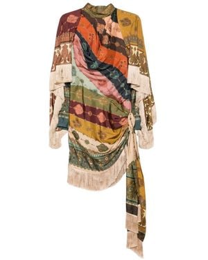 Zimmermann Valiant Silk Mini Dress - Metallic