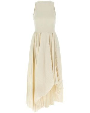 McQueen Asymmetrical Dress - White
