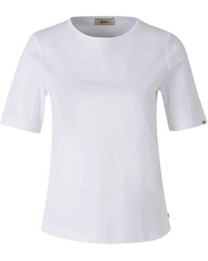 Herno Cotton T-Shirt With Logo Buttons On The Sides - White