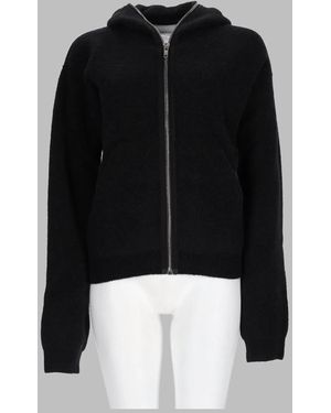 Rick Owens Knit Jacket Alpaca Nylon Wool Elastane - Black