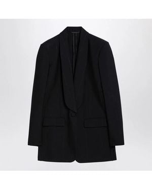 Givenchy Stretch Wool Blend Blazer - Black