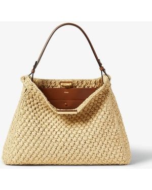 Fendi Way L Paglia Crochet - Brown