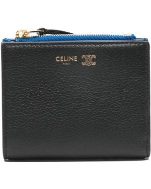 Celine Capsule Leather Wallet - Black