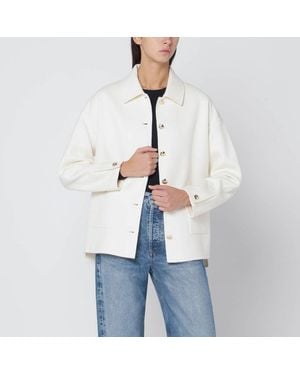 Anine Bing Ivory Wool And Cashmere Jacket - White