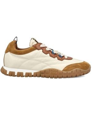 Miu Miu Avorio Caramel Tyre Trainers - Natural