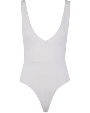 Entire studios V Neck Bodysuit - White