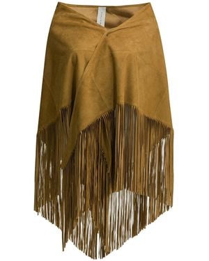 FURLING BY GIANI Goat Suede Scarf - Natural