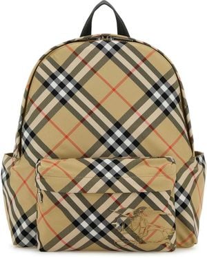 Burberry Classic Polyester Backpack - Metallic