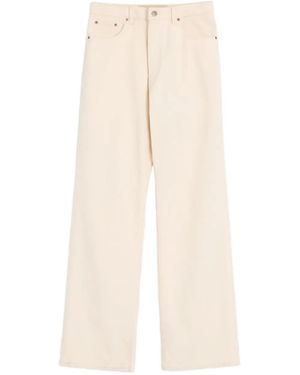 Valentino Ivory Cotton Trousers - Natural