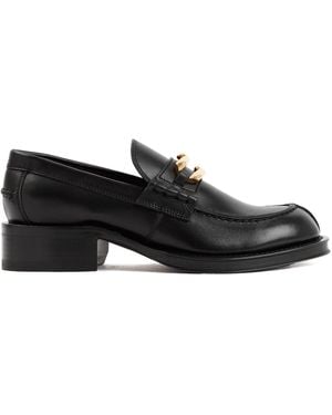 Lanvin Leather Medley Loafers - Black