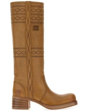 Miu Miu Stivali - Brown