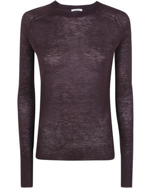 JOSEPH "Geras" Cashair Round Neck - Purple