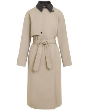 Bottega Veneta Cotton Trench Coat - Natural