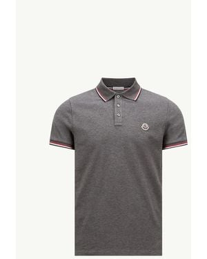 Moncler Ss Polo - Grey