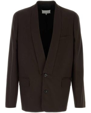 Maison Margiela Mnimal Collar Blazer - Black