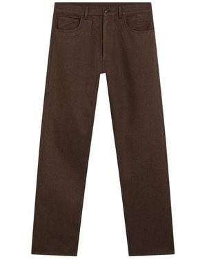 Prada Straight-Leg Five-Pocket Trousers - Brown