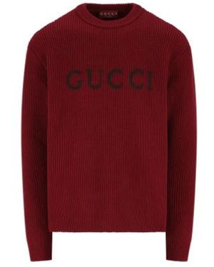 Gucci Wool Blend Jumper - Red