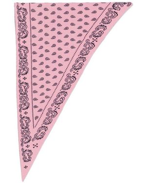 Guest In Residence Printed Cashmere Foulard - Pink