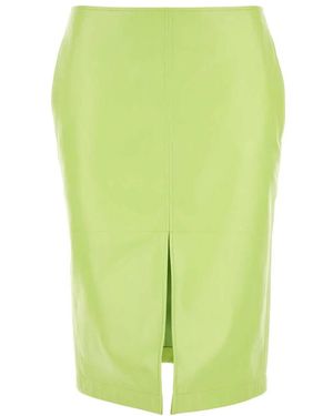 Bottega Veneta Fluo Shearling Skirt - Green