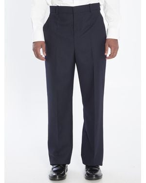 Saint Laurent Tailored Wool Pants - Blue