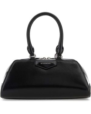 Givenchy Antigona East West Mini Leather Handbag - Black