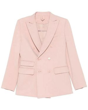 Max Mara Double-Breasted Jacket - Pink
