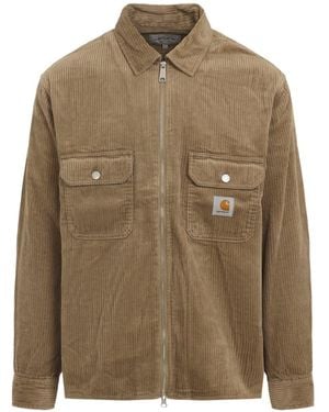 Carhartt Leather Cotton Reynold Shirt Jacket - Green