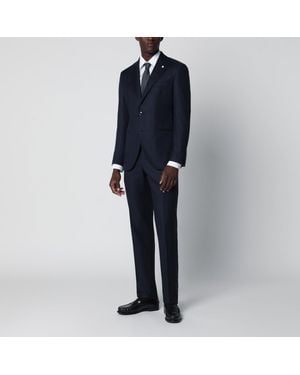 Luigi Bianchi Pinstripe Singlebreasted Wool Suit - Blue