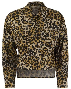 Weekend by Maxmara Spotted Cotton Shirt - Black