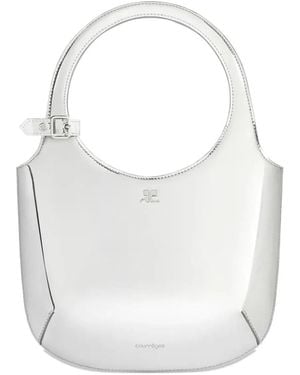 Courreges Courregès Metallic Bag For Shoulder - White