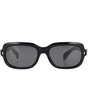 Moncler Suntrap Rectangular Frame Sunglasses - Black