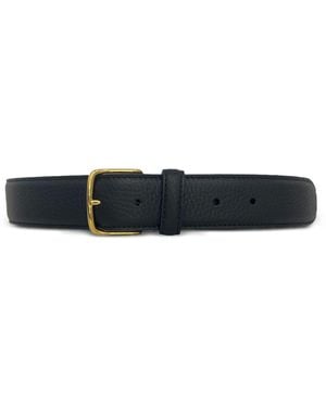 The Row Textured Buckle Belt - White