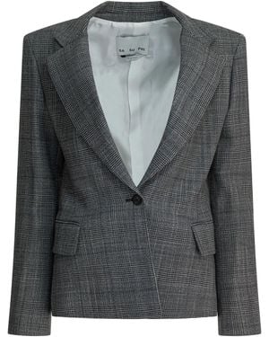 Sa Su Phi Wool Silk Jacket - Black