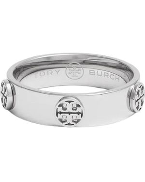 Tory Burch Tone Brass Double T Ring - Black