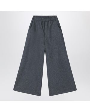 Douuod Wool-Blend Pants - Blue